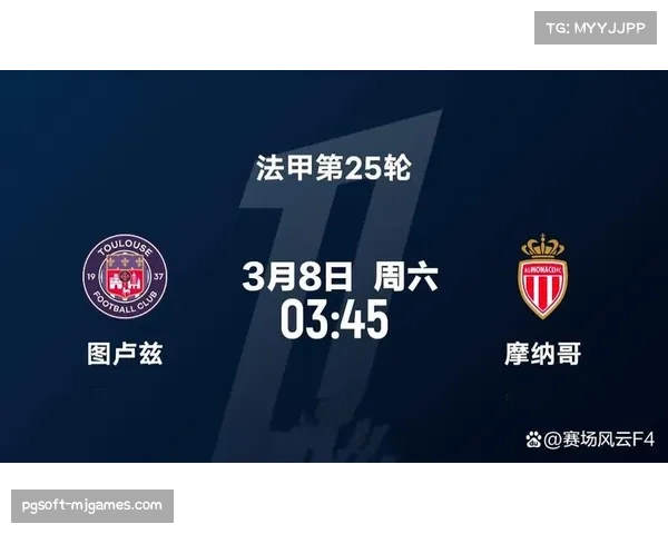 摩纳哥3-1战胜图卢兹，暂时升至积分榜第三位